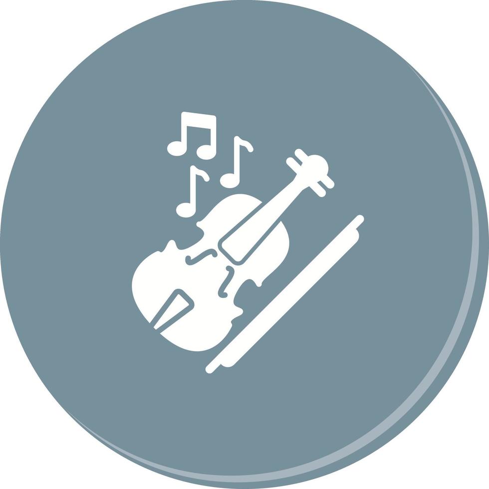 icono de vector de violín