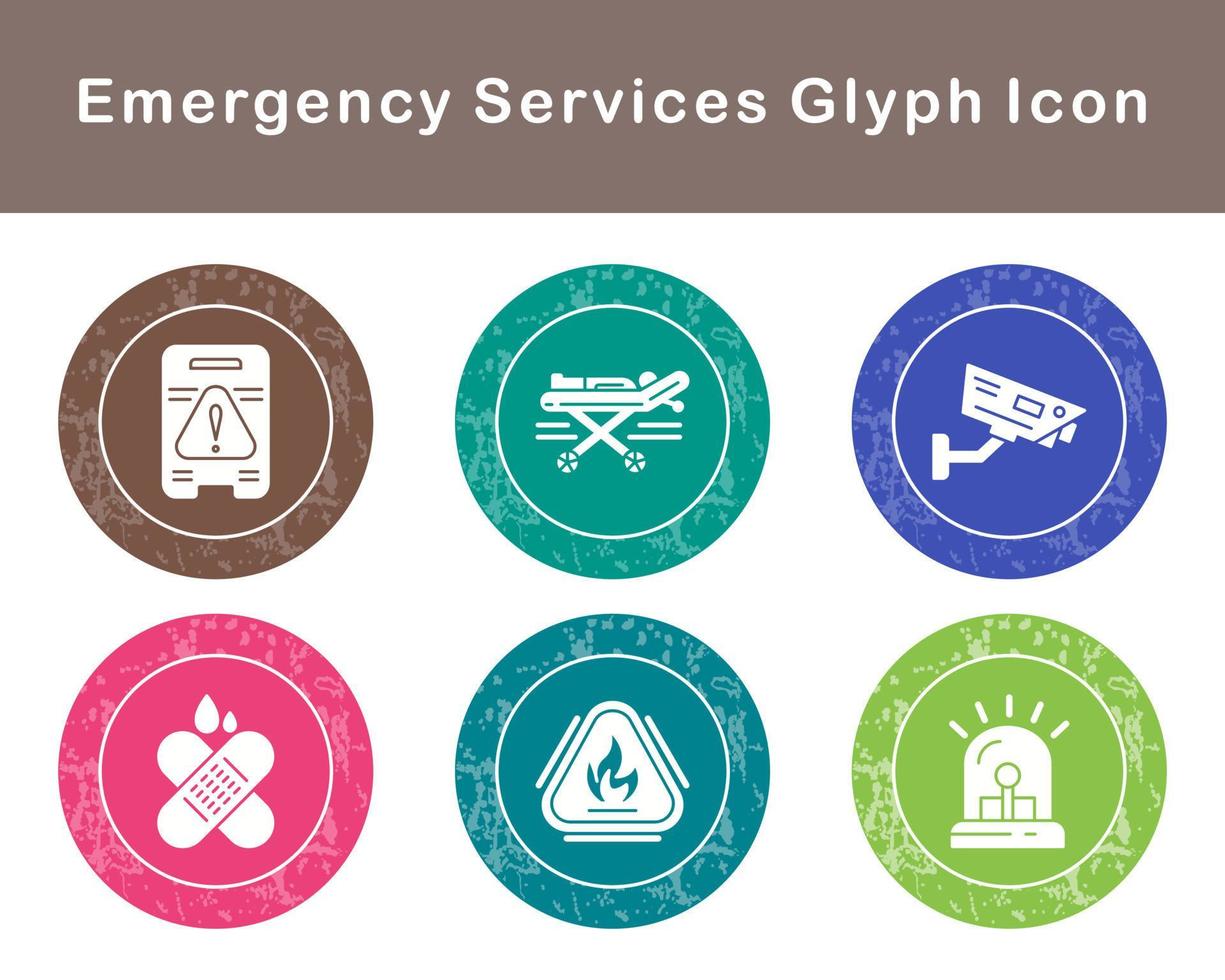 Emergency Services Vector Icon Set