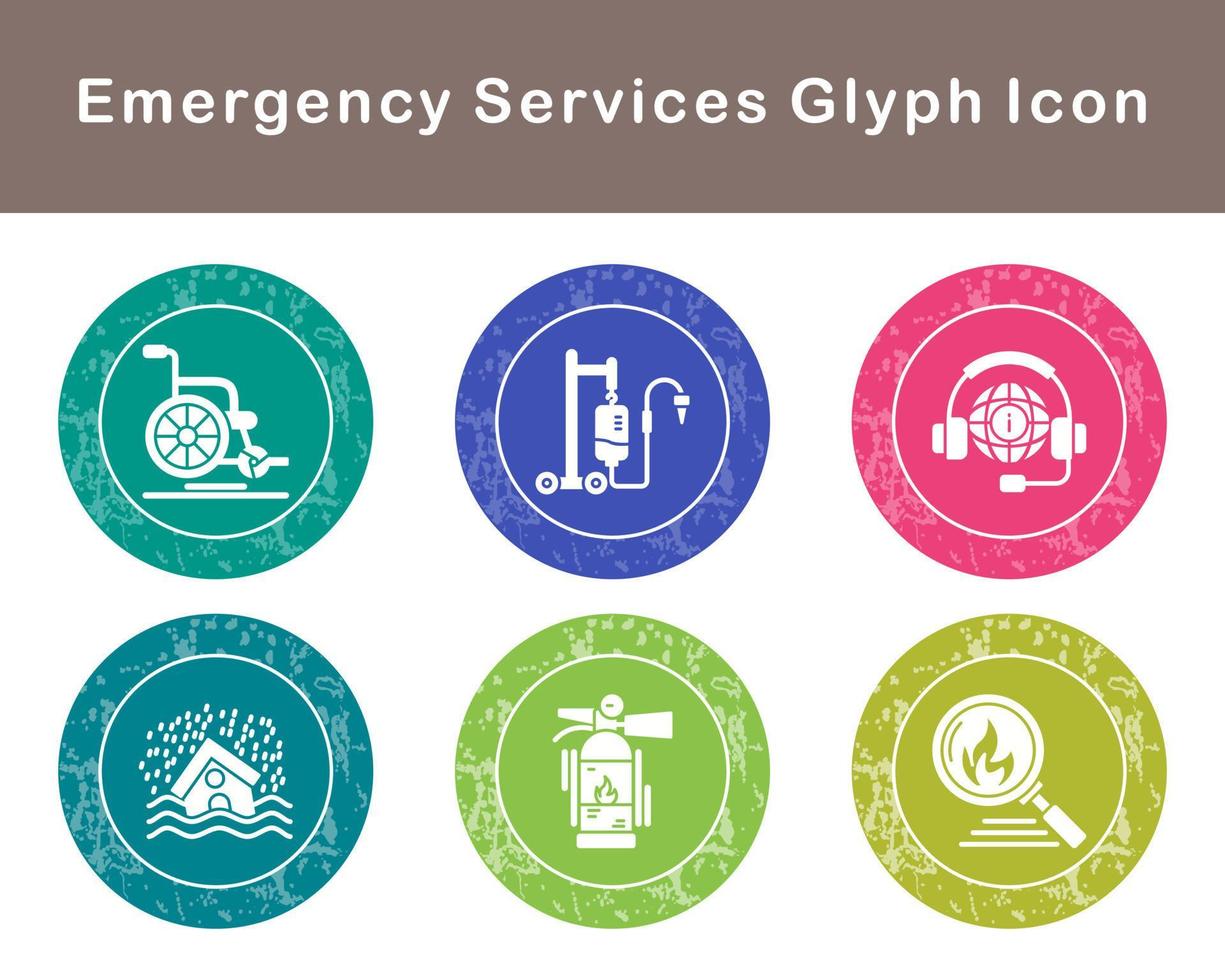 Emergency Services Vector Icon Set