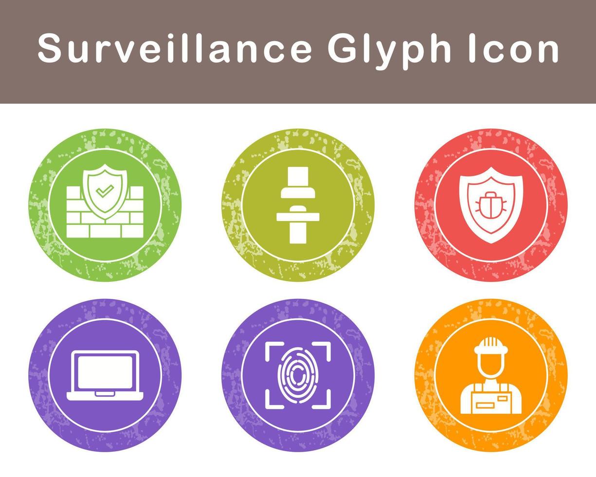 Surveillance Vector Icon Set