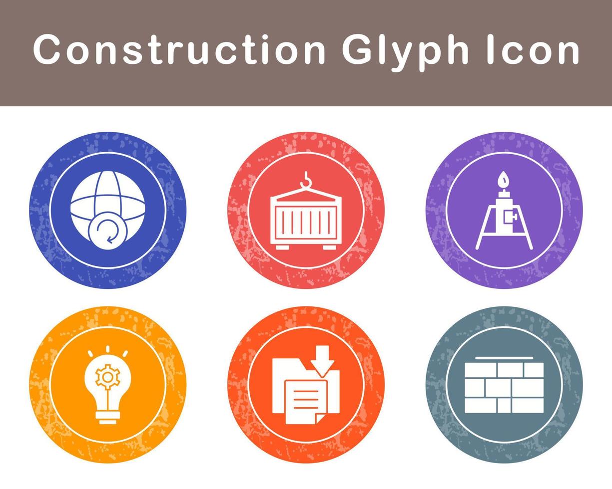 conjunto de iconos de vector de construcción