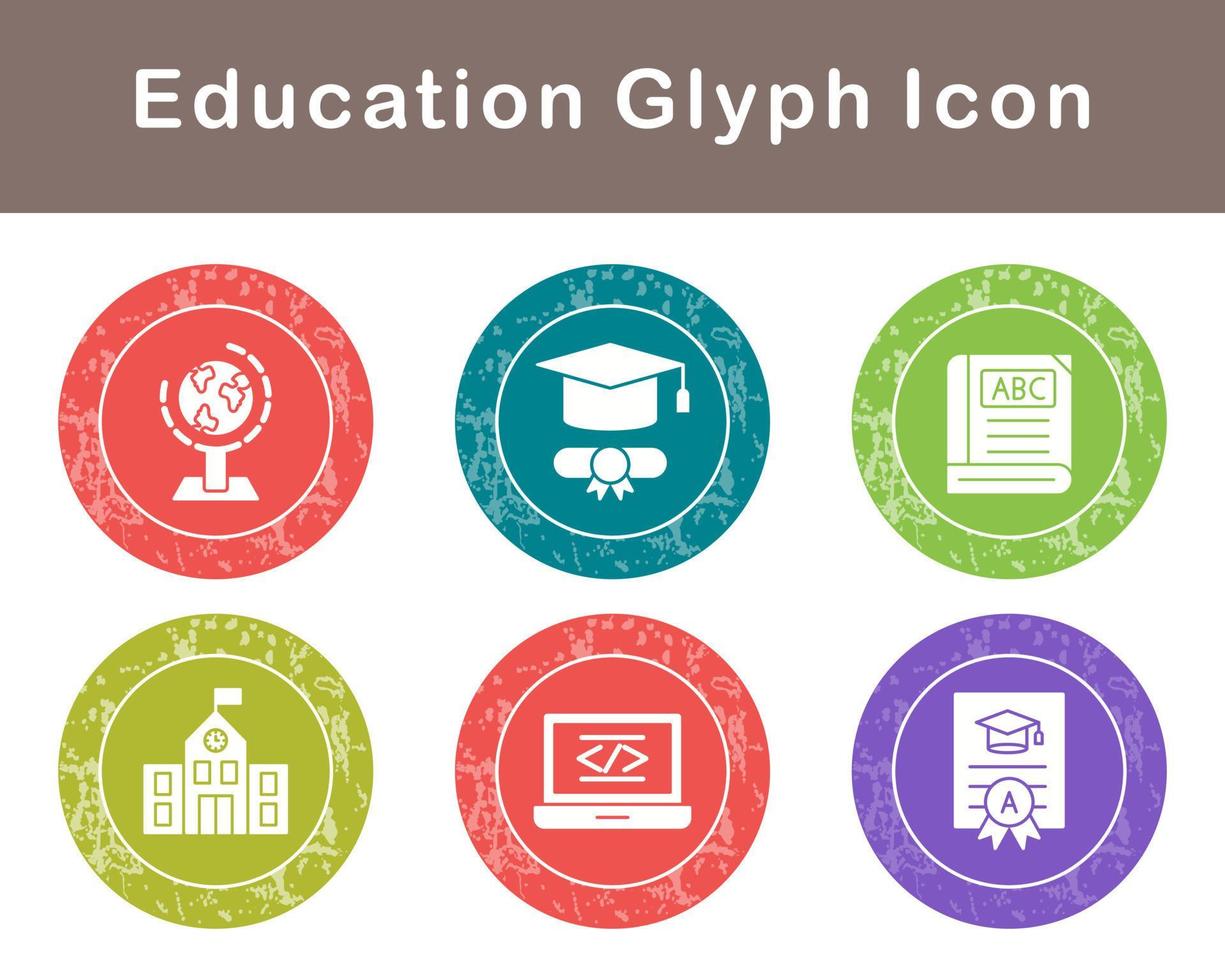 conjunto de iconos de vector de educación