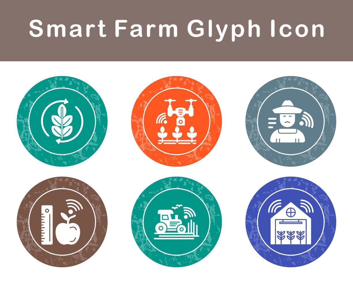 Smart Farm Vector Icon Set