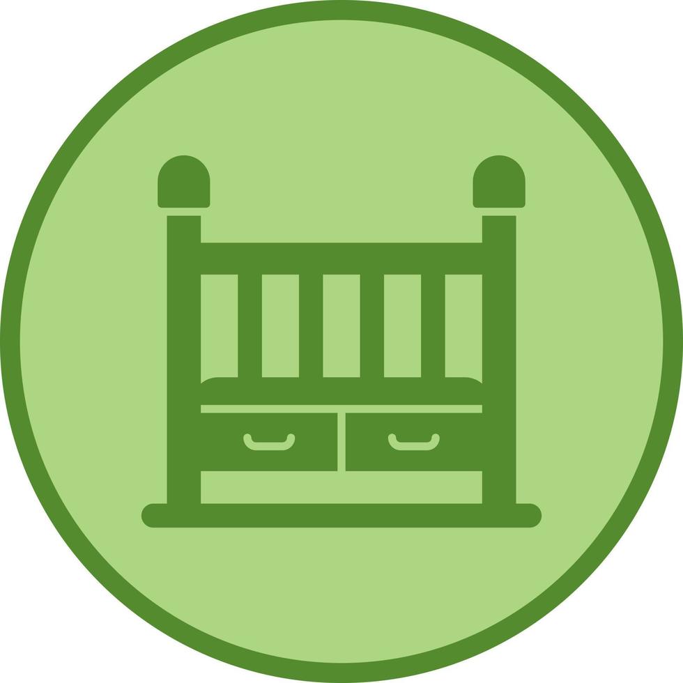 Baby Crib Vector Icon