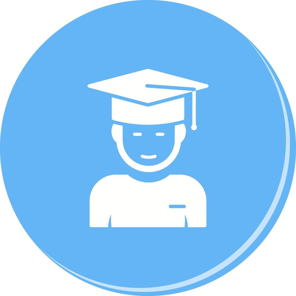 Graduate Student Vector Icon