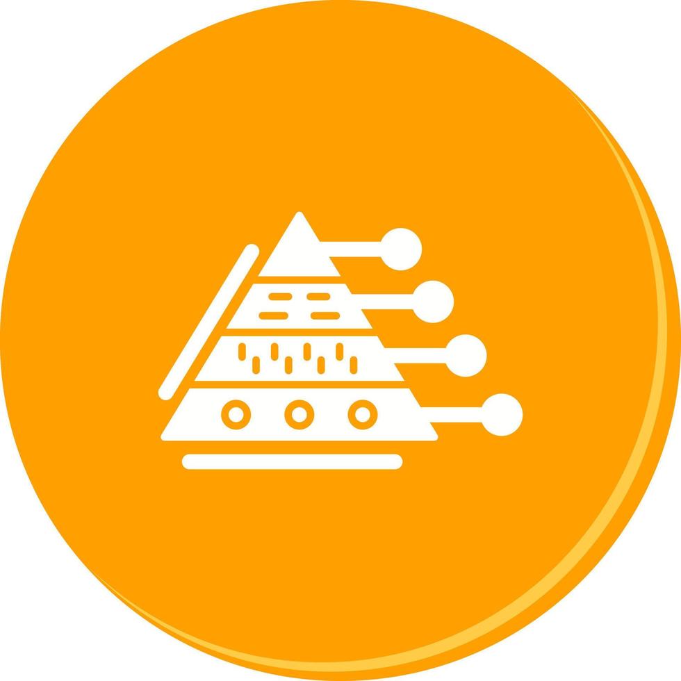 Pyramid Graph Vector Icon