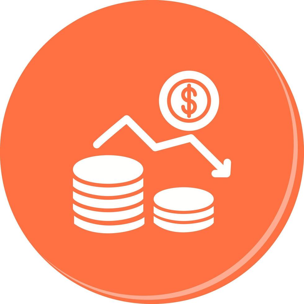 Money Loss Vector Icon