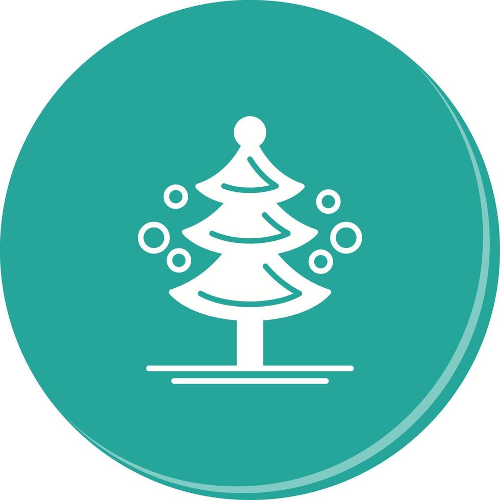 icono de vector de árbol de pino