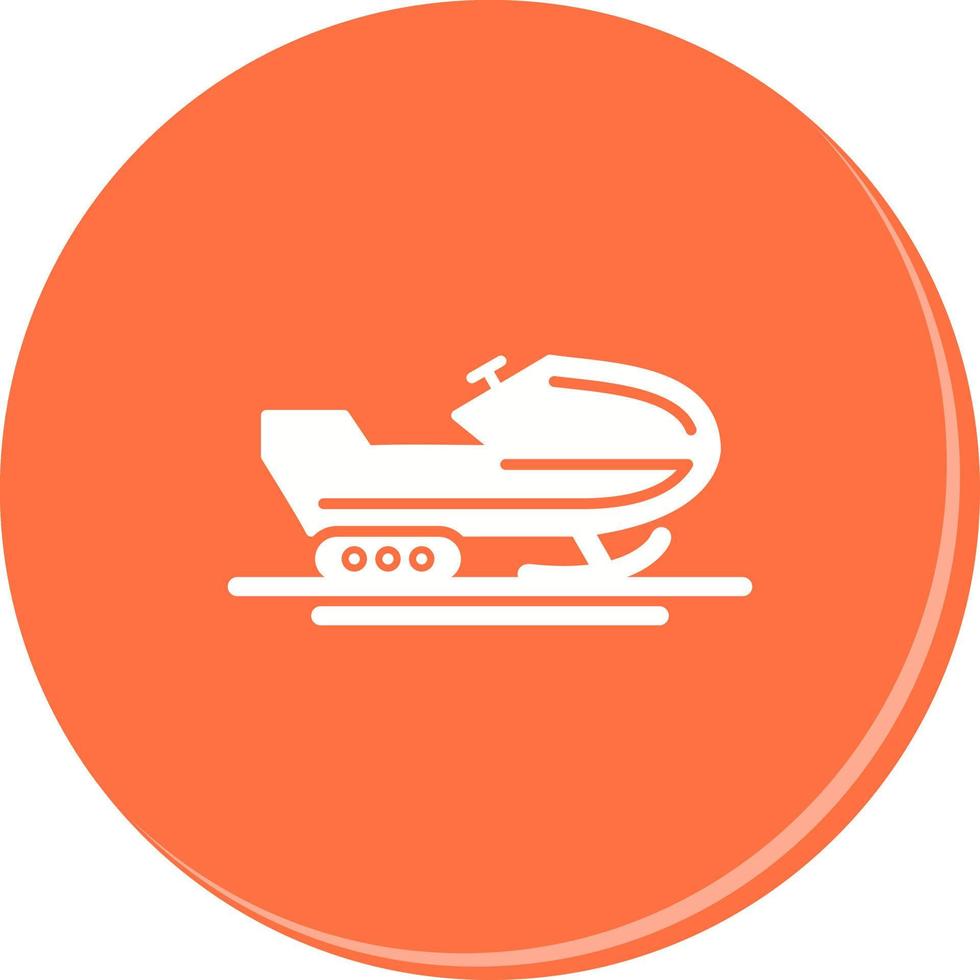 Snowmobile Vector Icon