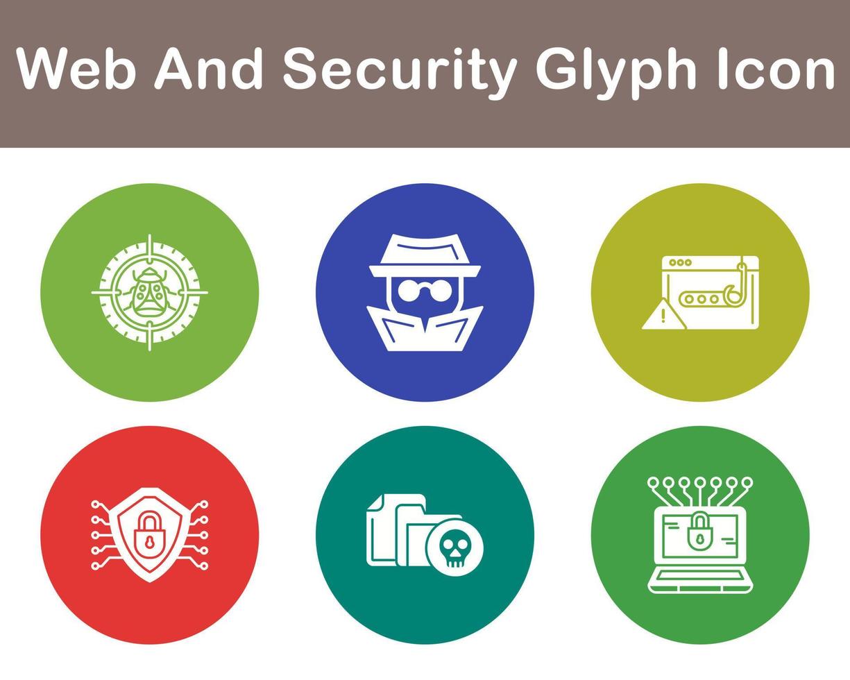 Web And Security Vector Icon Set