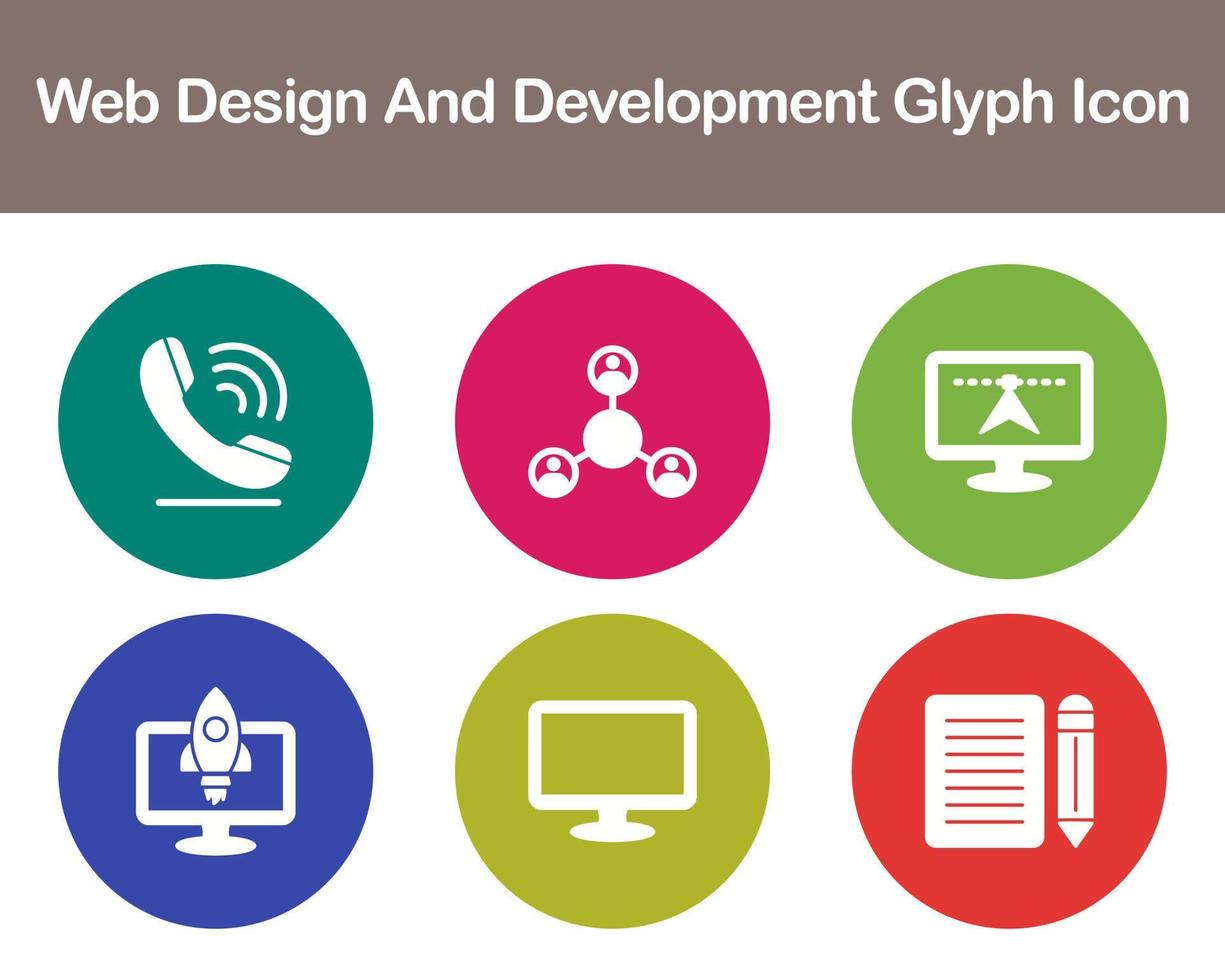 Web Design And Development Vector Icon Set