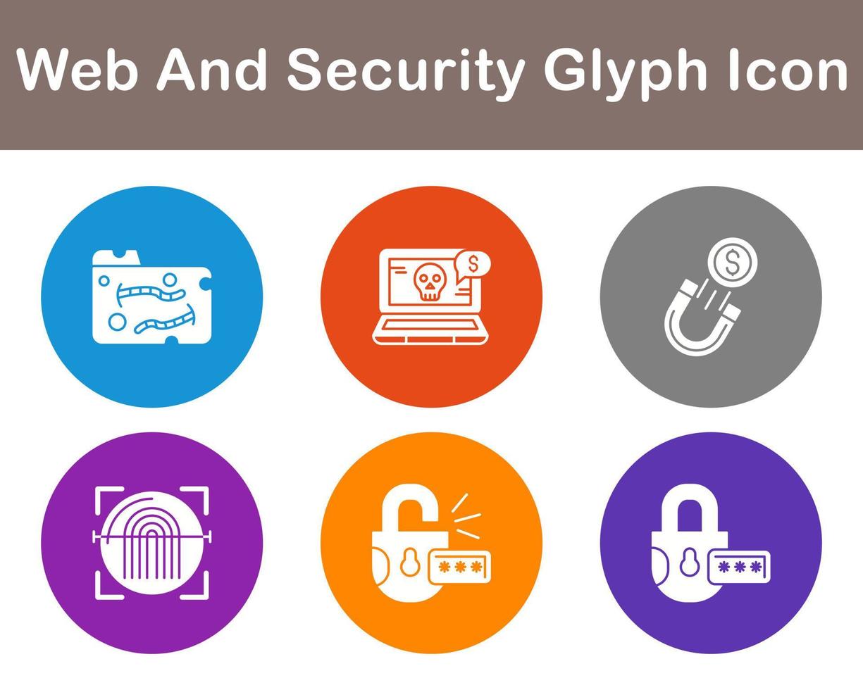 Web And Security Vector Icon Set