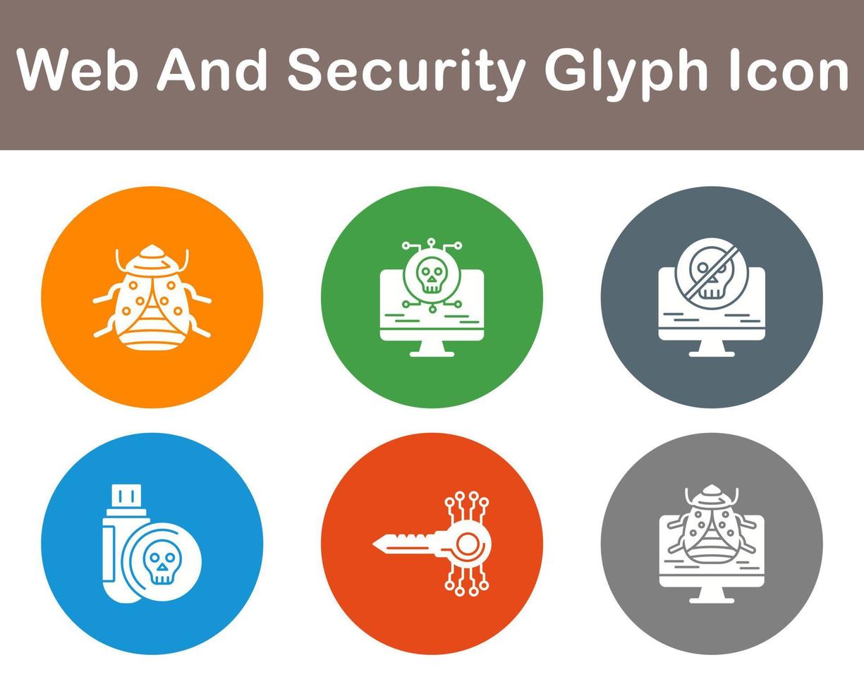 Web And Security Vector Icon Set