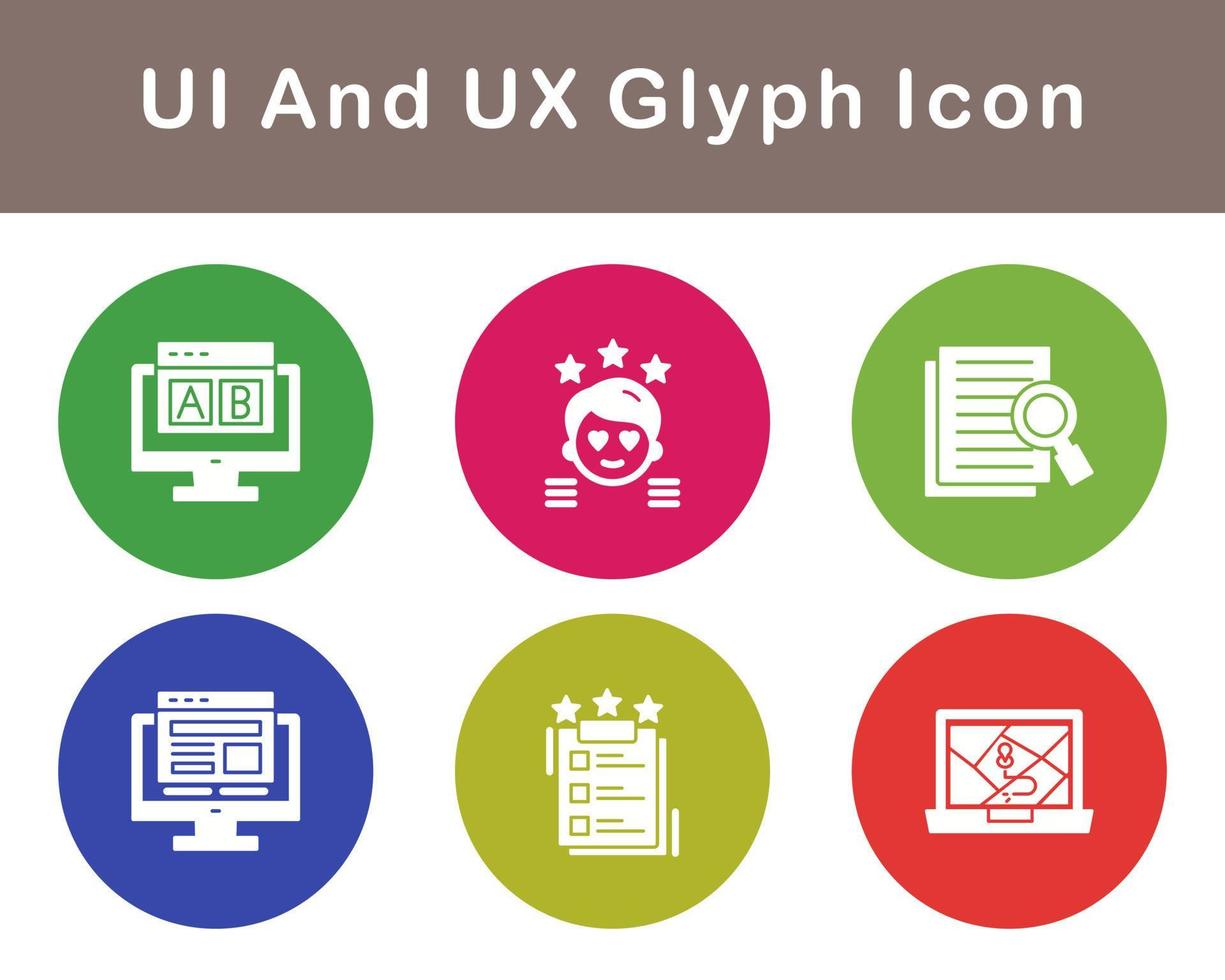 UI And UX Vector Icon Set