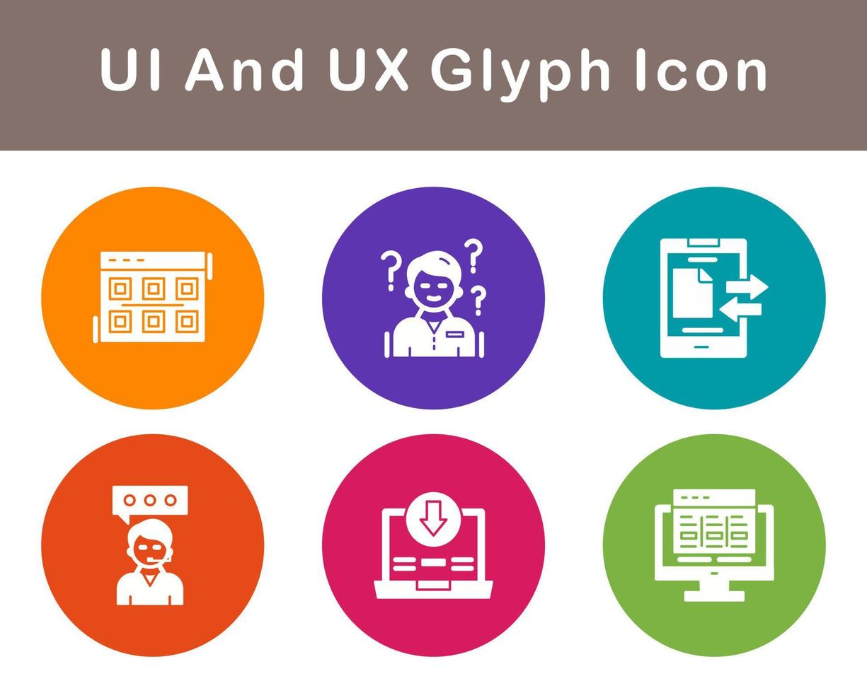 UI And UX Vector Icon Set