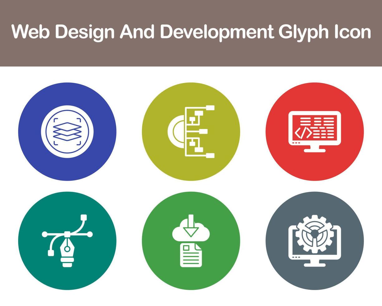 Web Design And Development Vector Icon Set