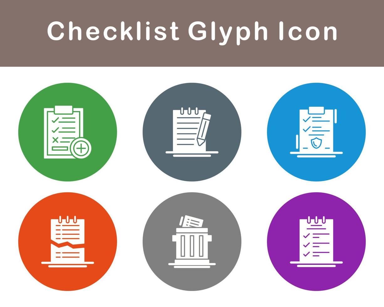 Checklist Vector Icon Set