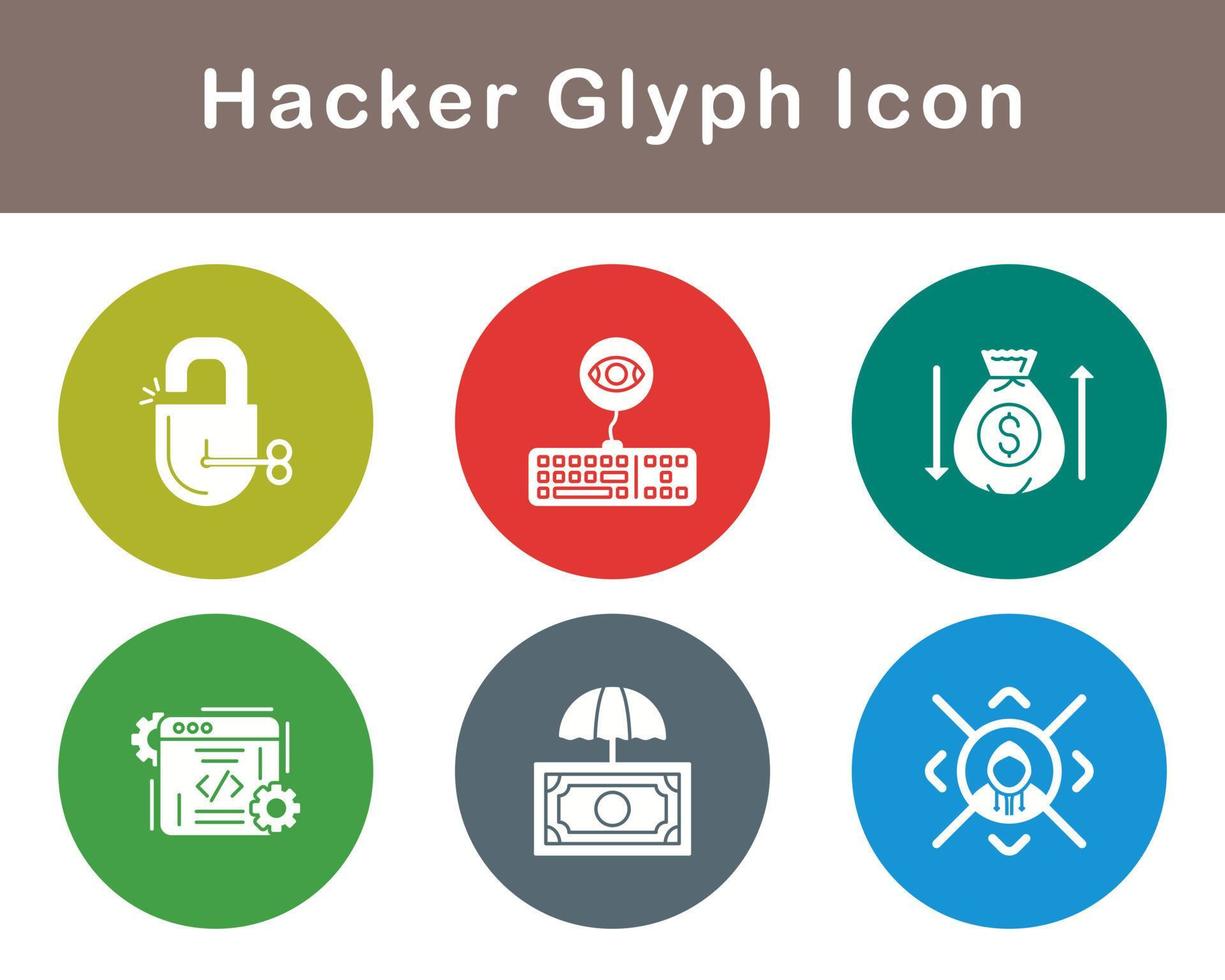 Hacker Vector Icon Set