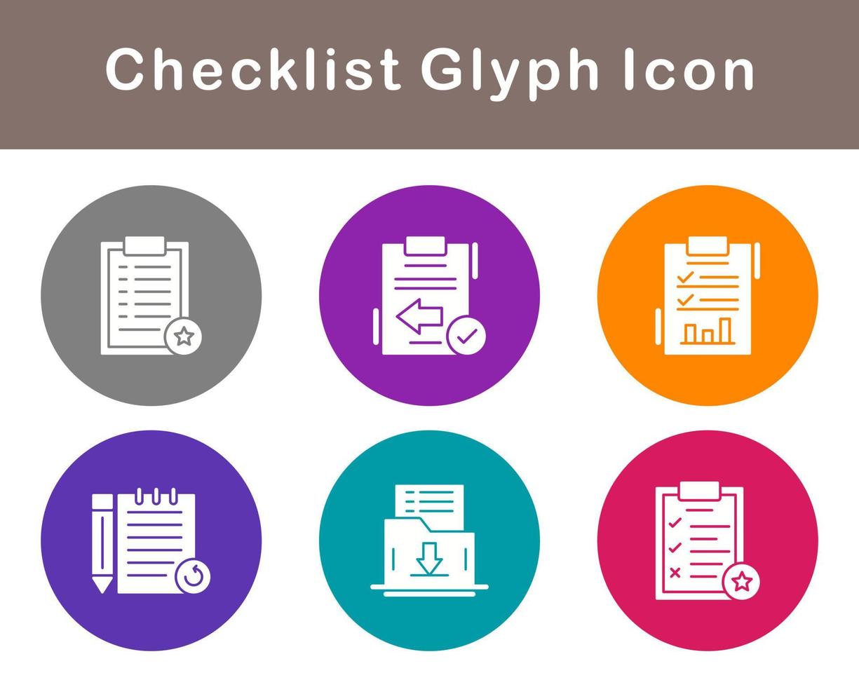 Checklist Vector Icon Set