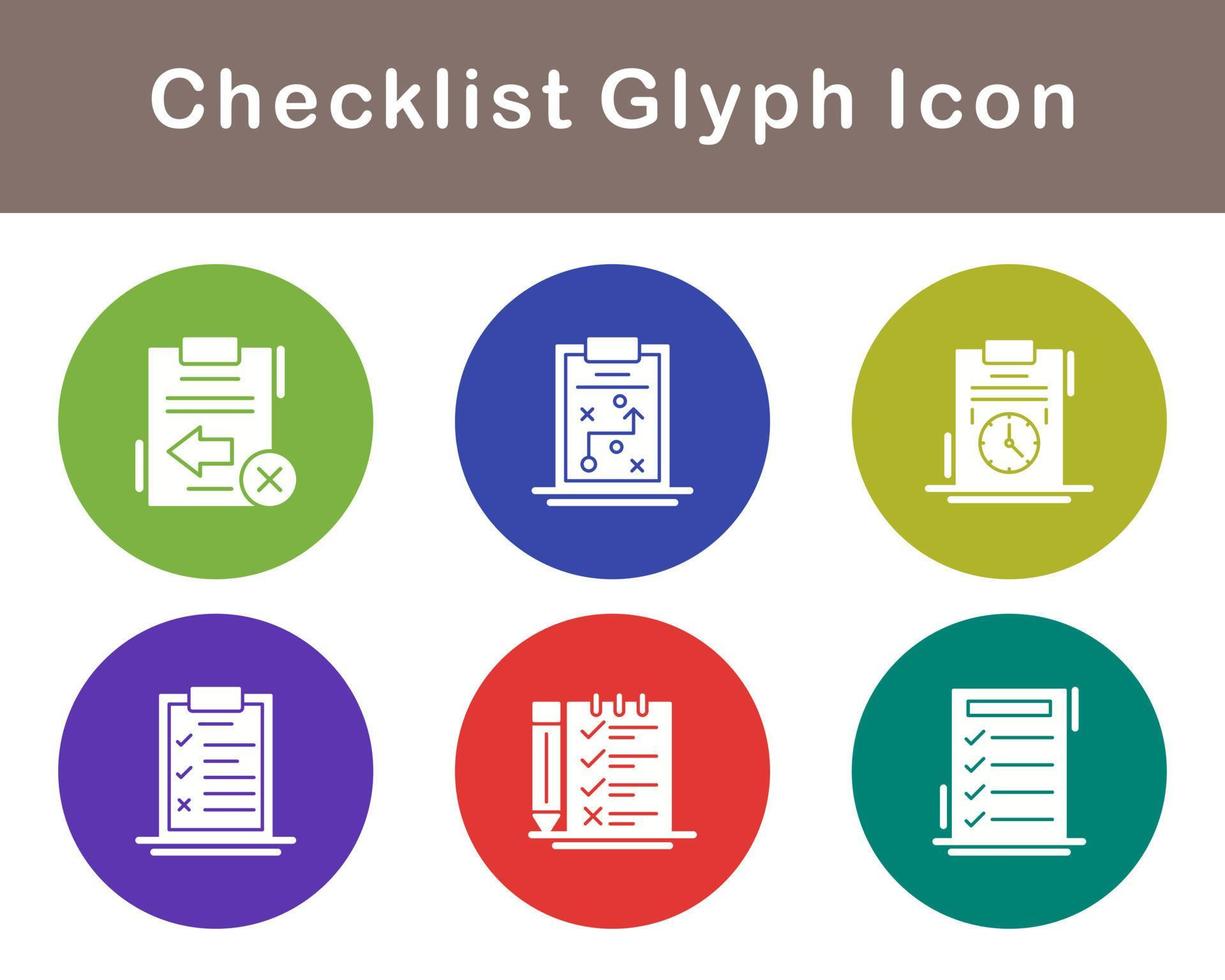 Checklist Vector Icon Set