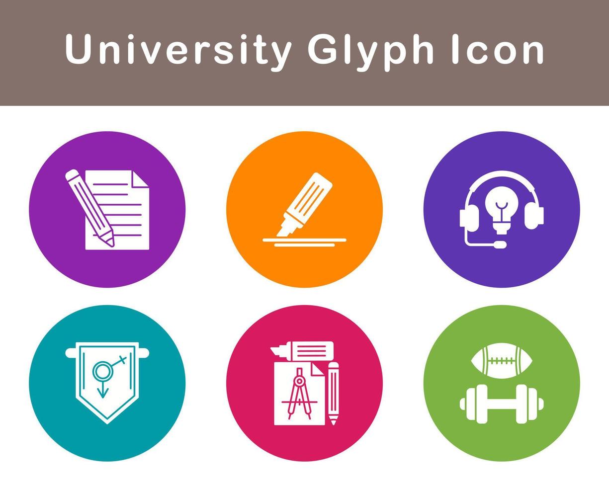 university Vector Icon Set