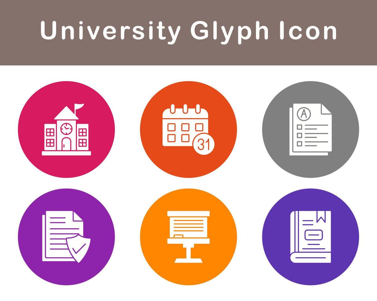 university Vector Icon Set