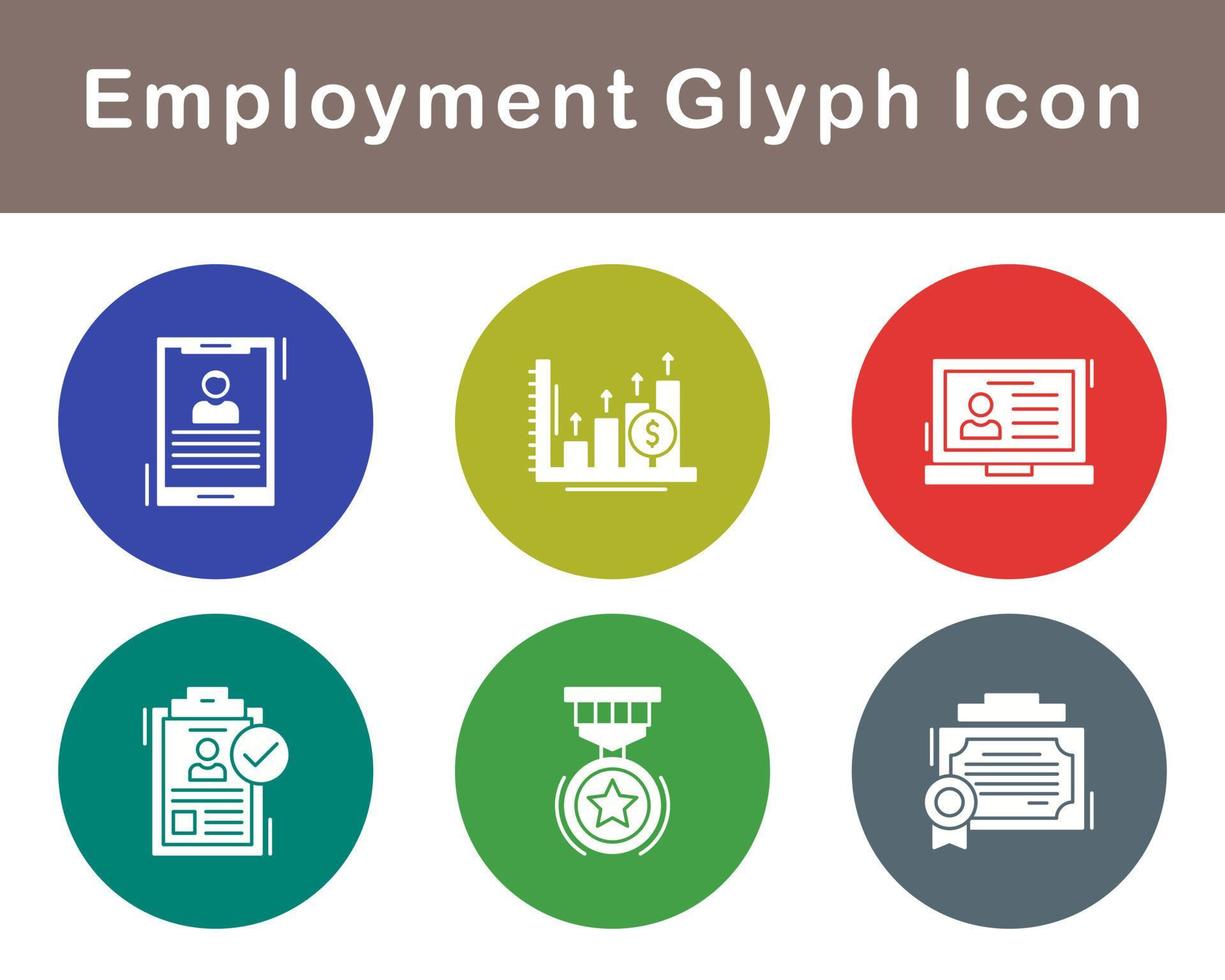 Employment Vector Icon Set