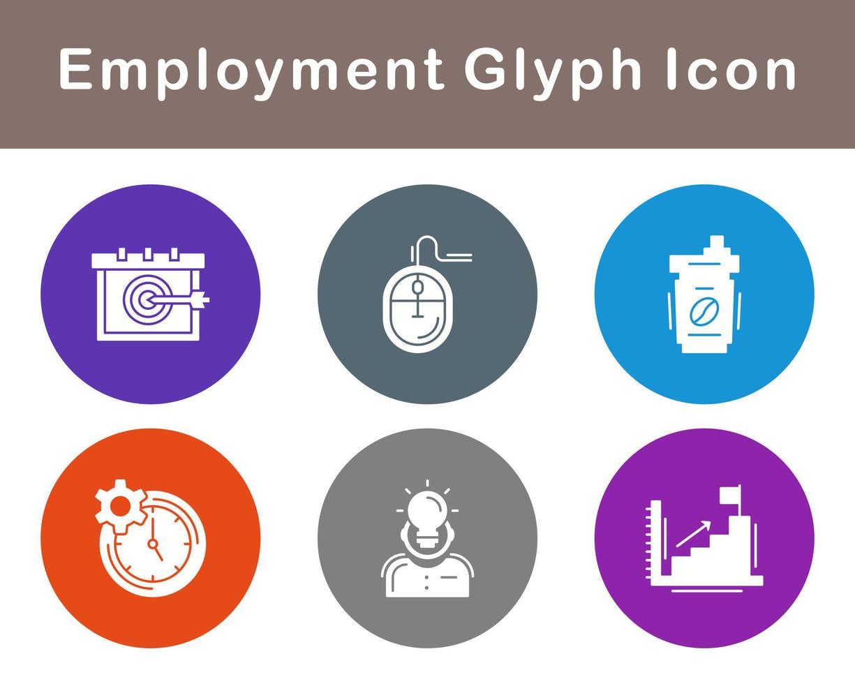 Employment Vector Icon Set