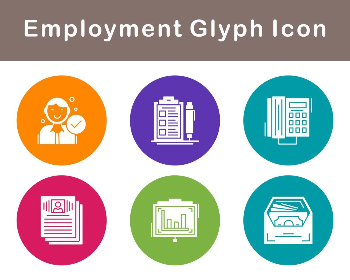 Employment Vector Icon Set