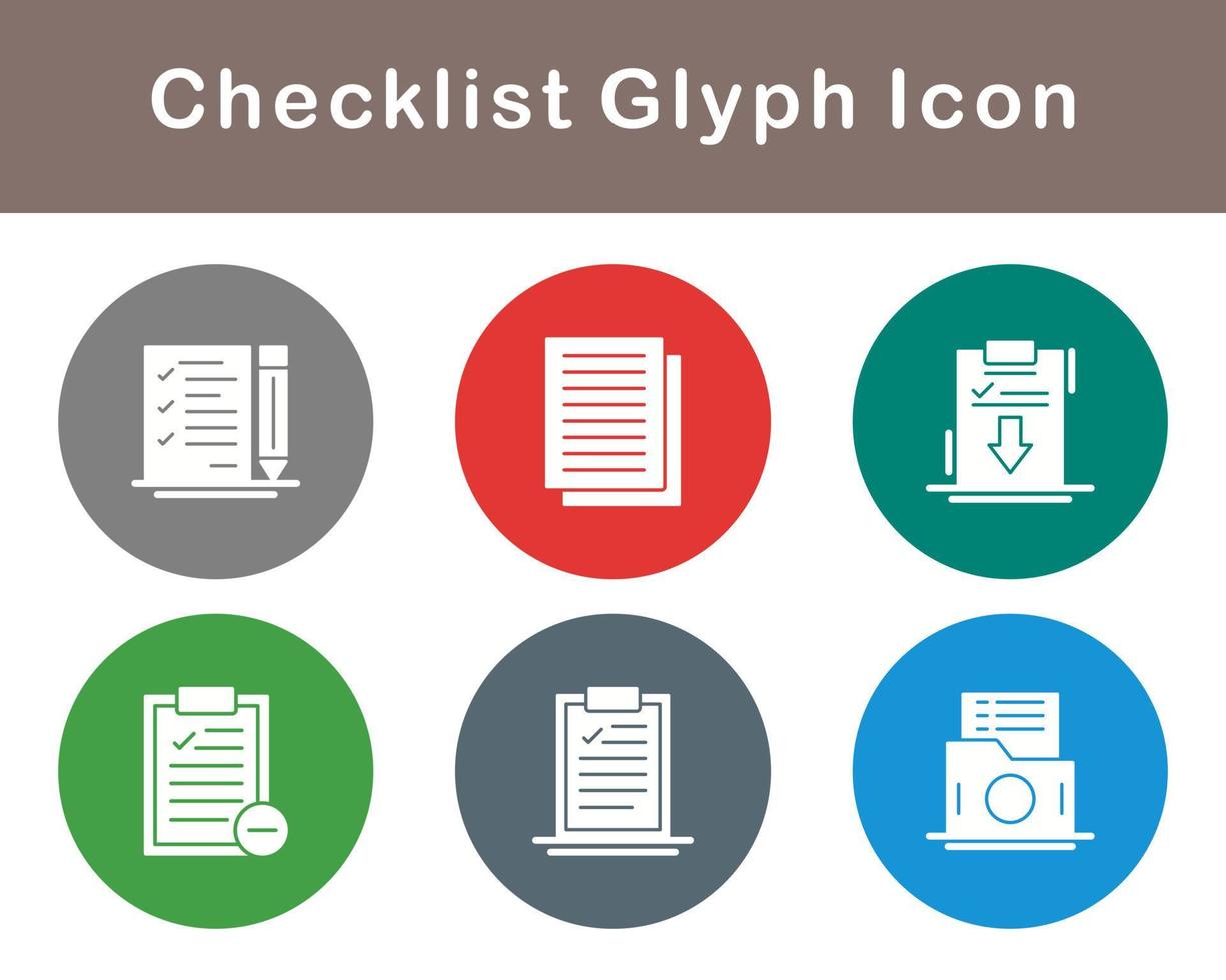 Checklist Vector Icon Set
