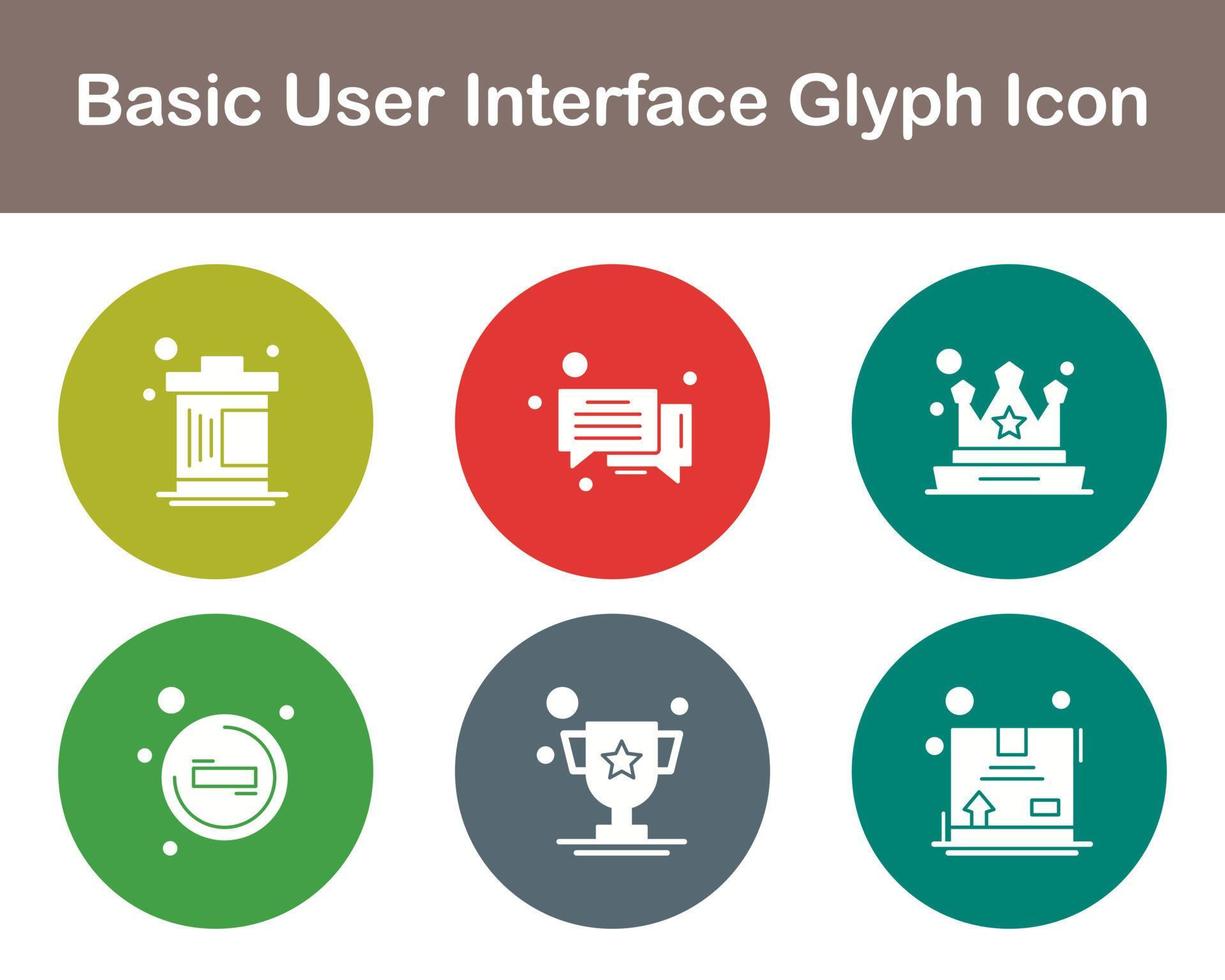 Basic User Interface Vector Icon Set