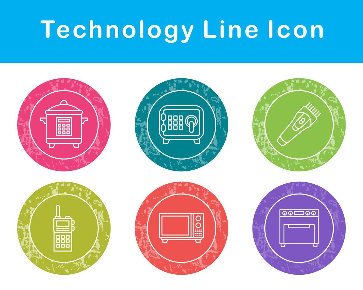 tecnología vector icono conjunto