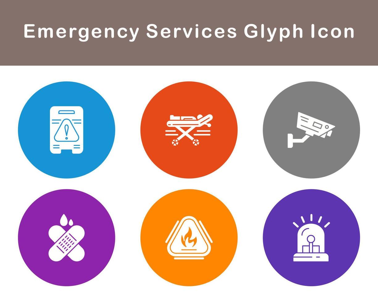 Emergency Services Vector Icon Set