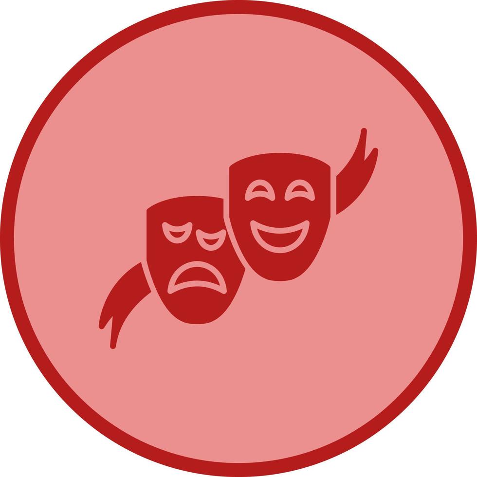 Theater Masks Vector Icon