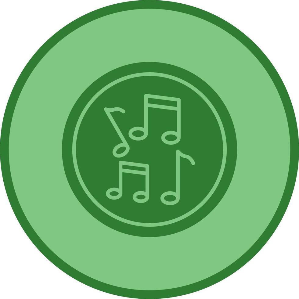 icono de vector de notas musicales