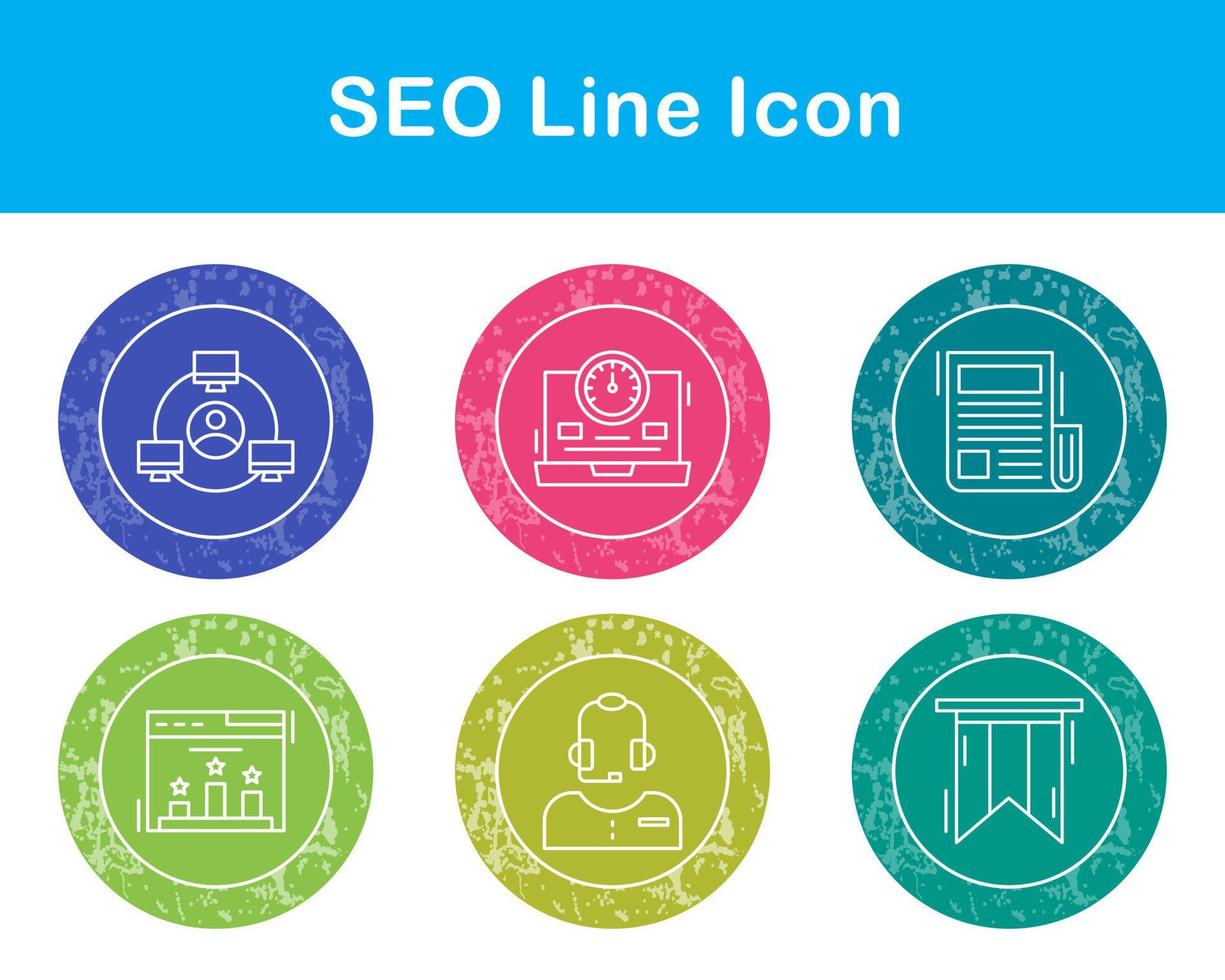 seo vector icono conjunto