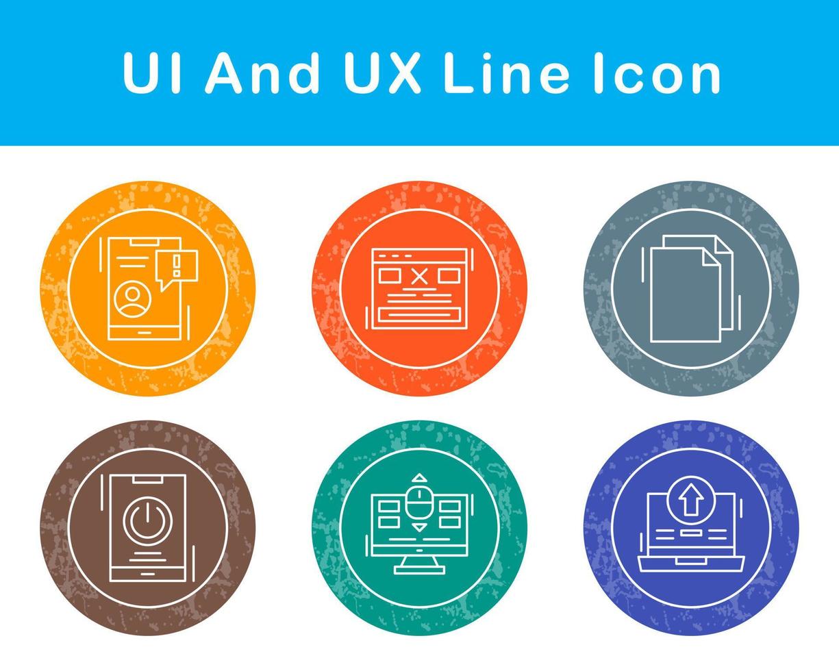 UI And UX Vector Icon Set