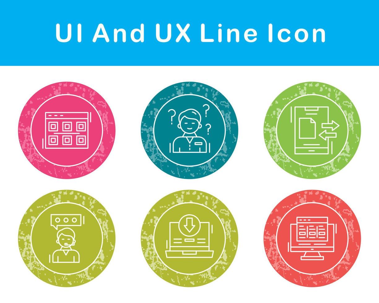 UI And UX Vector Icon Set