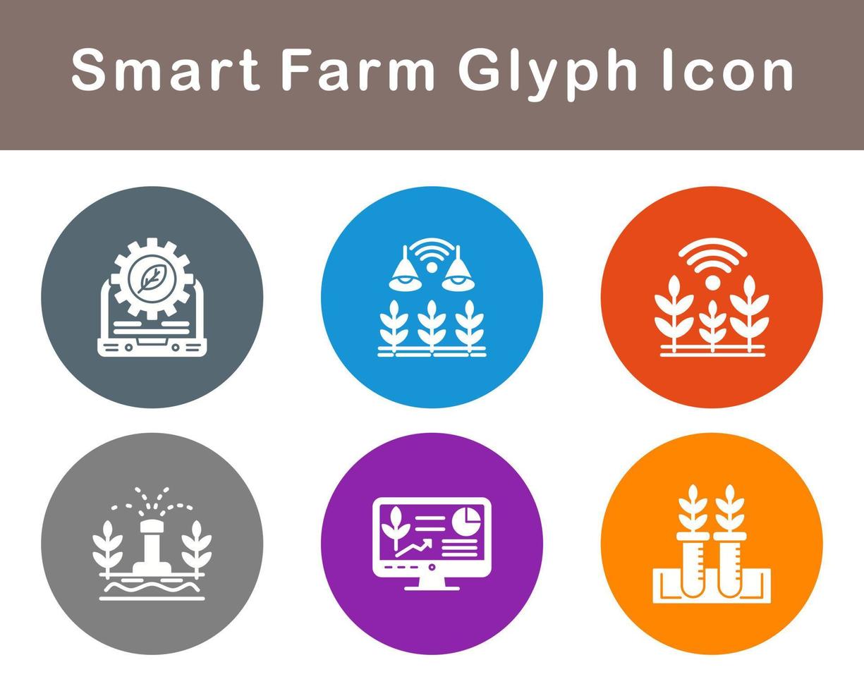 Smart Farm Vector Icon Set