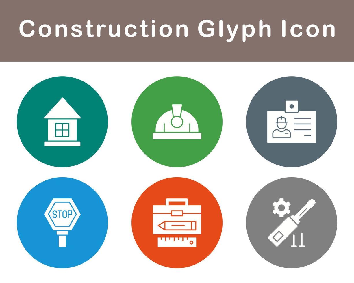 conjunto de iconos de vector de construcción