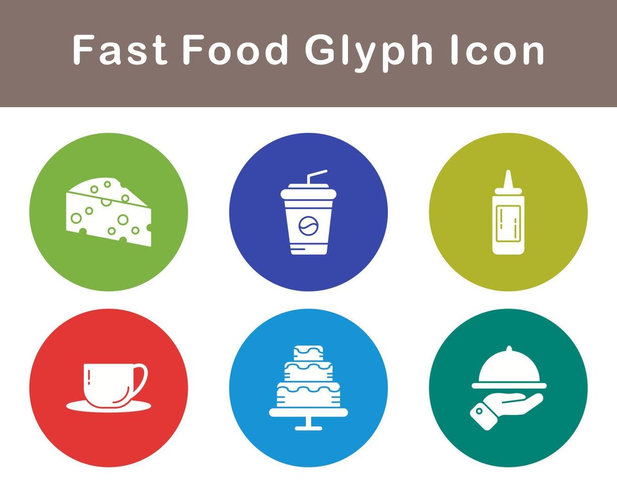 Fast Food Vector Icon Set