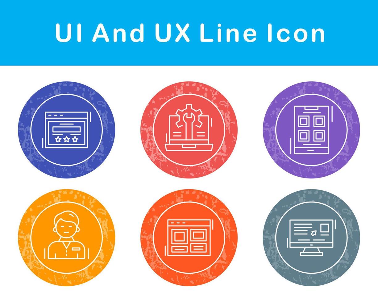 UI And UX Vector Icon Set