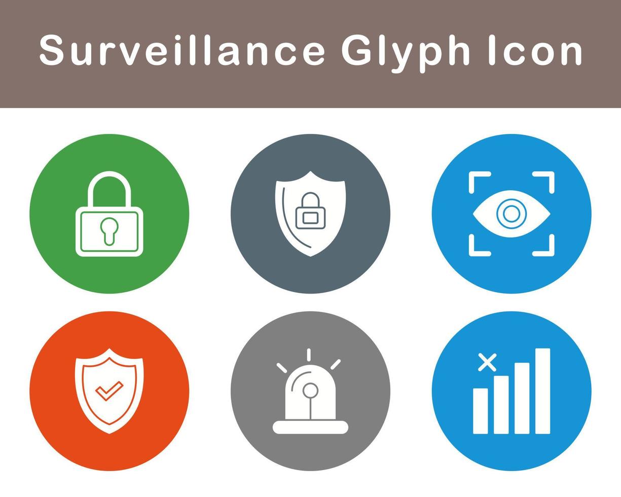 Surveillance Vector Icon Set