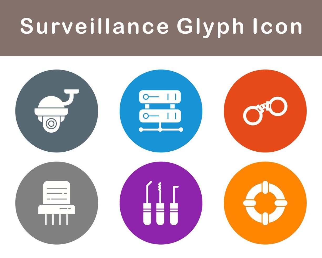 Surveillance Vector Icon Set