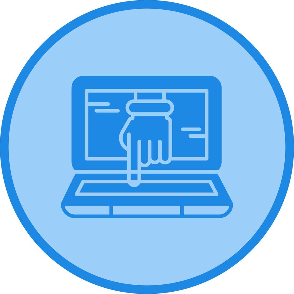 Computer Hacking Vector Icon