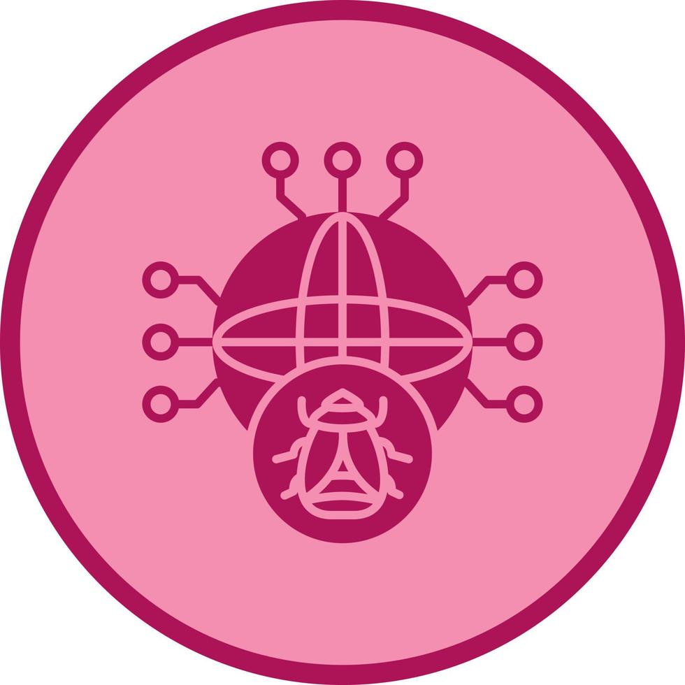Global Malware Vector Icon