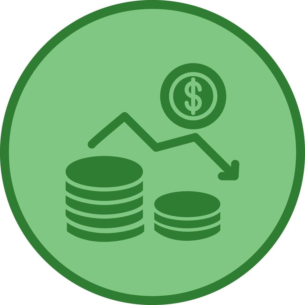 Money Loss Vector Icon
