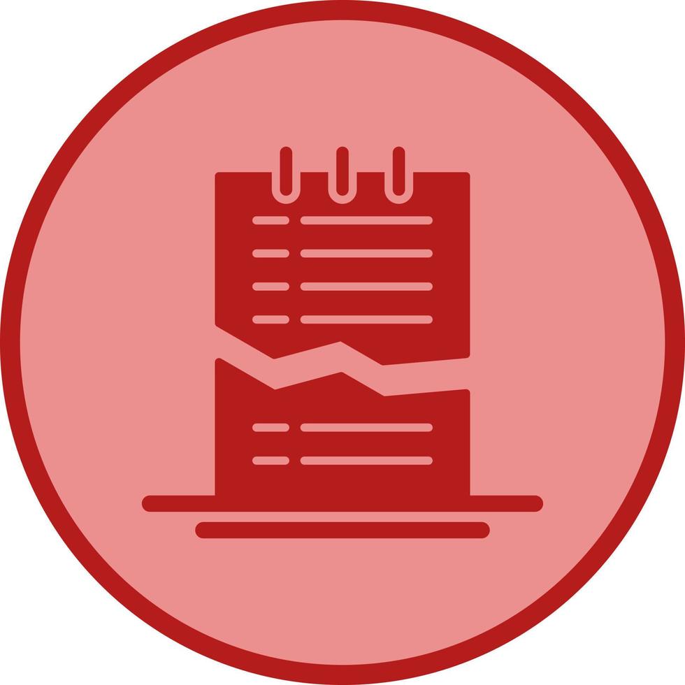 Corrupted List Vector Icon