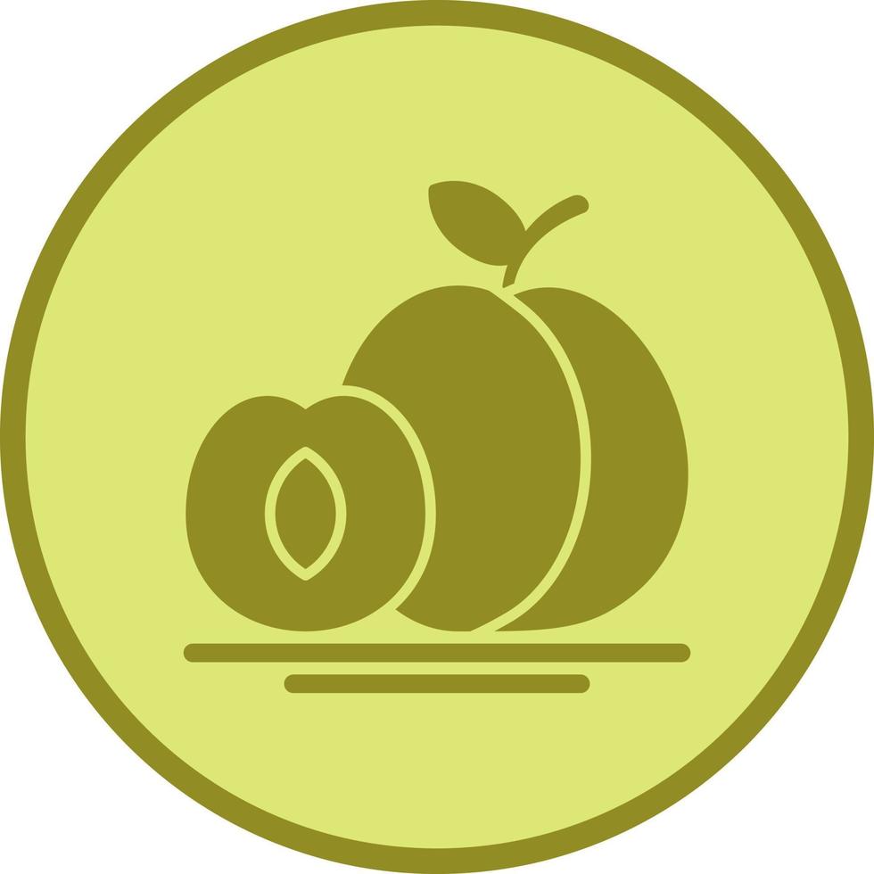 Apricot Vector Icon