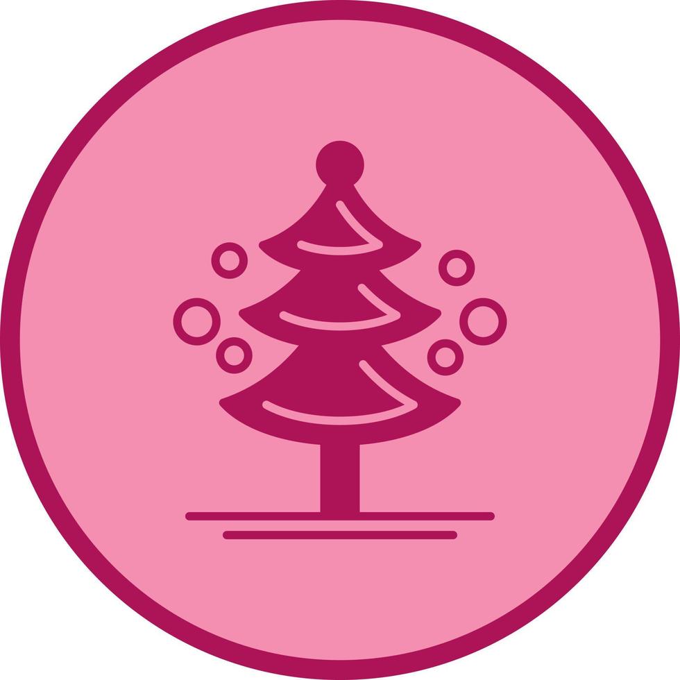 icono de vector de árbol de pino